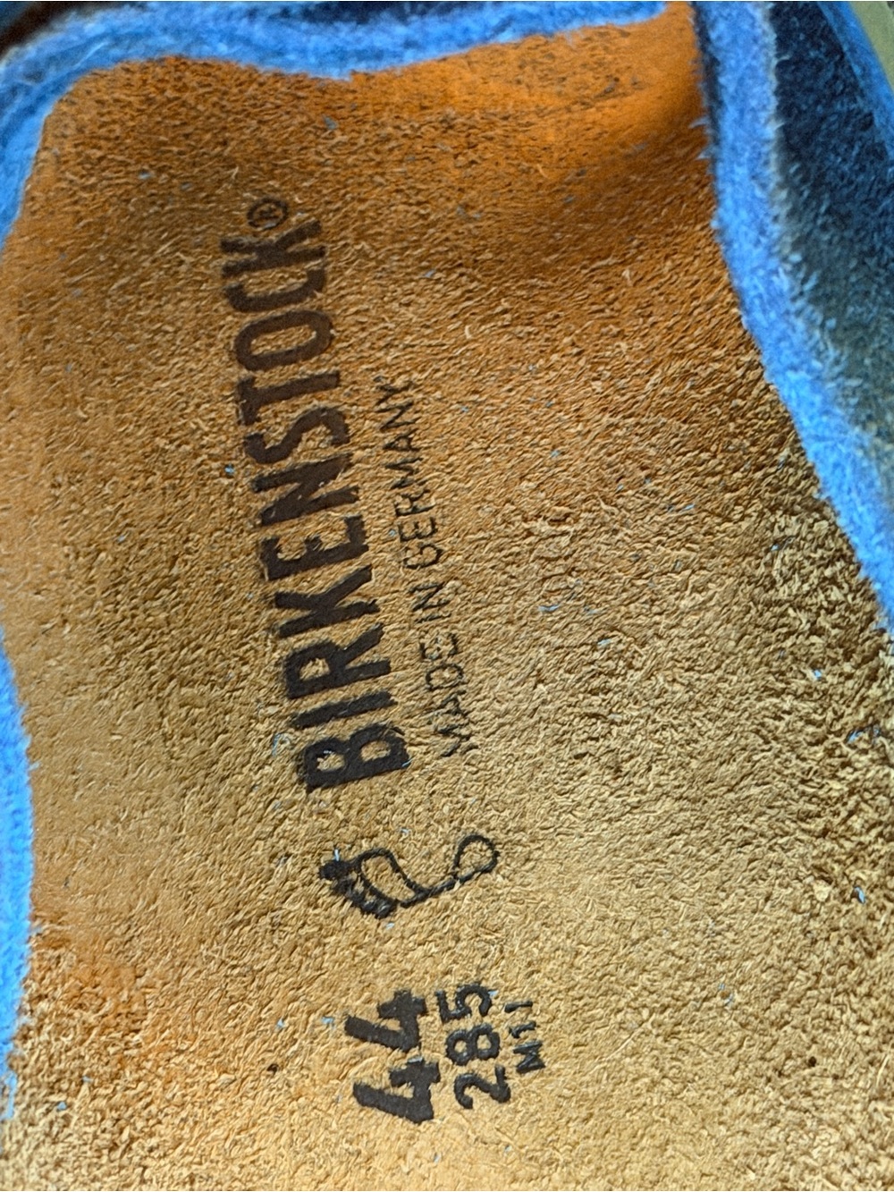 New! Birkenstock Blue Suede Two-Strap Sandals (44) (285) (US11) (No Box) - Picture 10 of 10